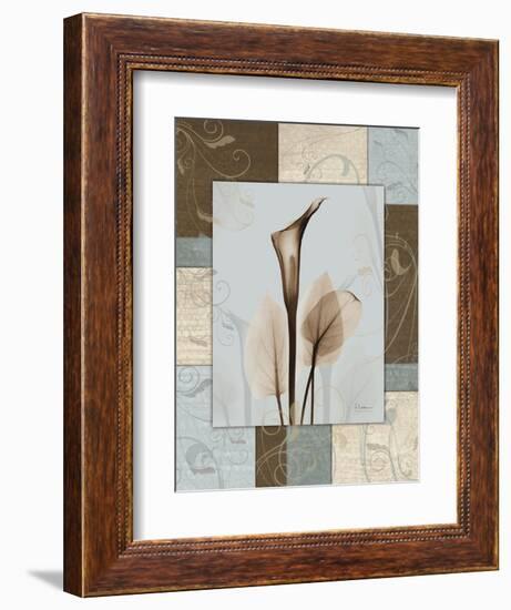 Calla Blue Brown 1-Albert Koetsier-Framed Art Print