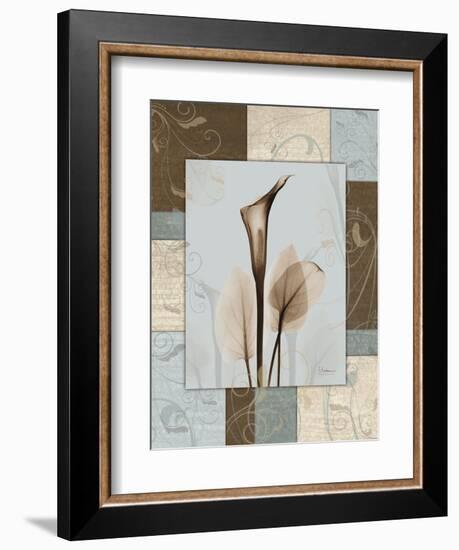 Calla Blue Brown 1-Albert Koetsier-Framed Art Print