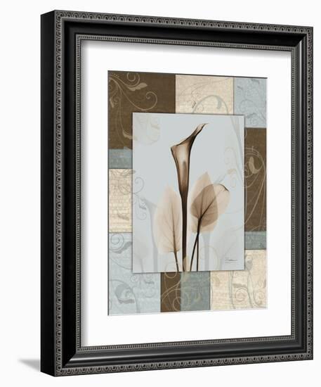 Calla Blue Brown 1-Albert Koetsier-Framed Art Print