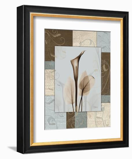 Calla Blue Brown 1-Albert Koetsier-Framed Art Print