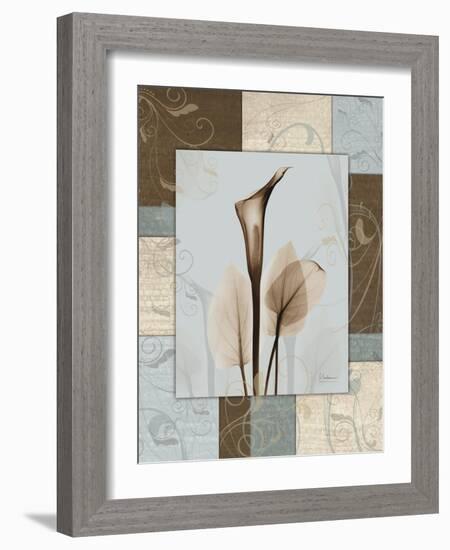 Calla Blue Brown 1-Albert Koetsier-Framed Art Print