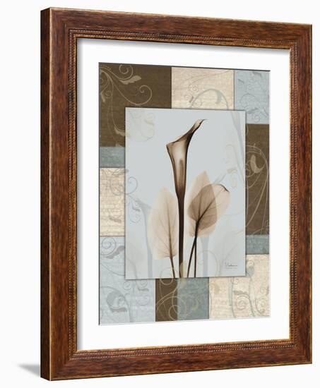 Calla Blue Brown 1-Albert Koetsier-Framed Art Print