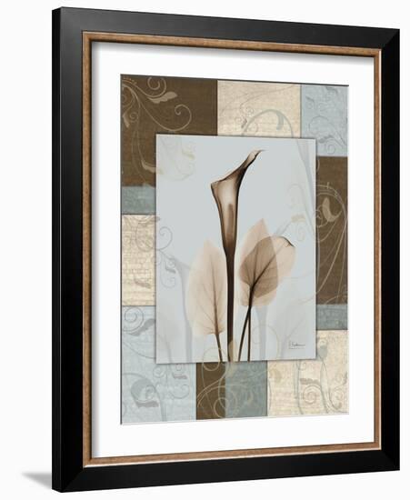 Calla Blue Brown 1-Albert Koetsier-Framed Art Print