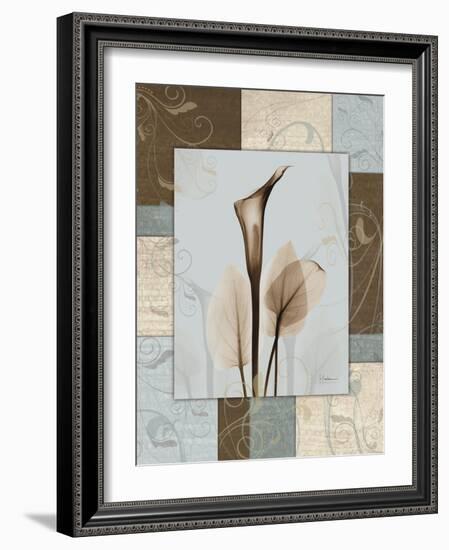 Calla Blue Brown 1-Albert Koetsier-Framed Art Print