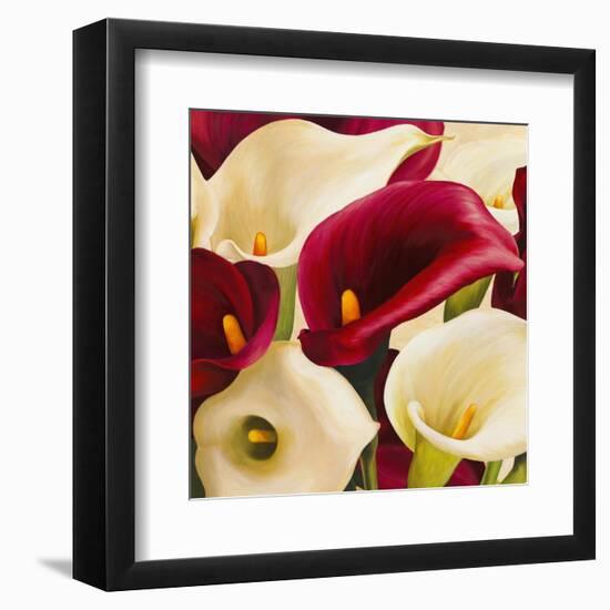 Calla Composition II-Serena Biffi-Framed Art Print