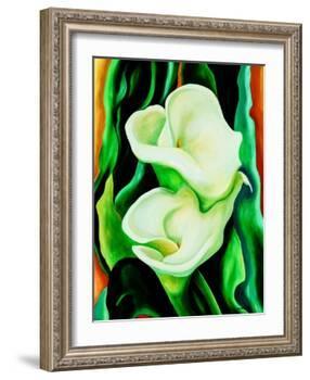 Calla lilies-Hyunah Kim-Framed Art Print