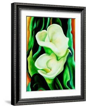 Calla lilies-Hyunah Kim-Framed Art Print