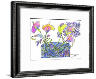 Calla Lilly And Hydrangea Hallucination Giclee Print Lisa Katharina Art Com