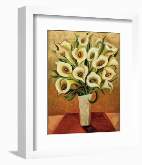 Calla Lily Bouquet-Shelly Bartek-Framed Art Print