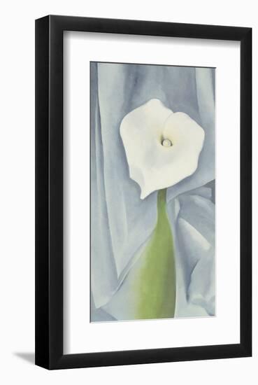 Calla Lily on Grey, c.1928-Georgia O'Keeffe-Framed Art Print