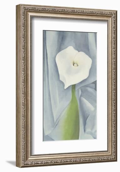 Calla Lily on Grey, c.1928-Georgia O'Keeffe-Framed Art Print