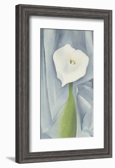 Calla Lily on Grey, c.1928-Georgia O'Keeffe-Framed Art Print