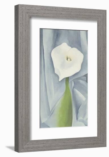 Calla Lily on Grey, c.1928-Georgia O'Keeffe-Framed Art Print