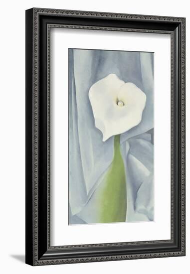 Calla Lily on Grey, c.1928-Georgia O'Keeffe-Framed Art Print