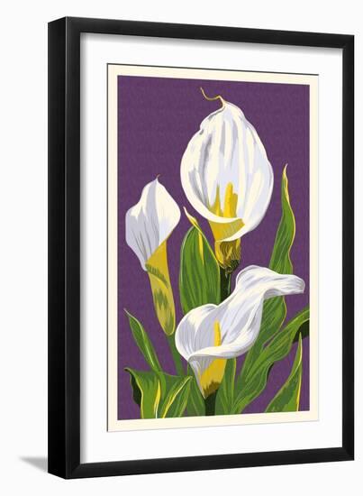 Calla Lily-Lantern Press-Framed Art Print