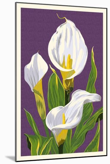 Calla Lily-Lantern Press-Mounted Art Print