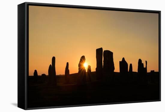 Callanish Silhouette-Michael Blanchette Photography-Framed Stretched Canvas