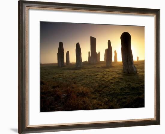 Callanish Standing Stones, Isle of Lewis, Outer Hebrides, Scotland-Patrick Dieudonne-Framed Photographic Print