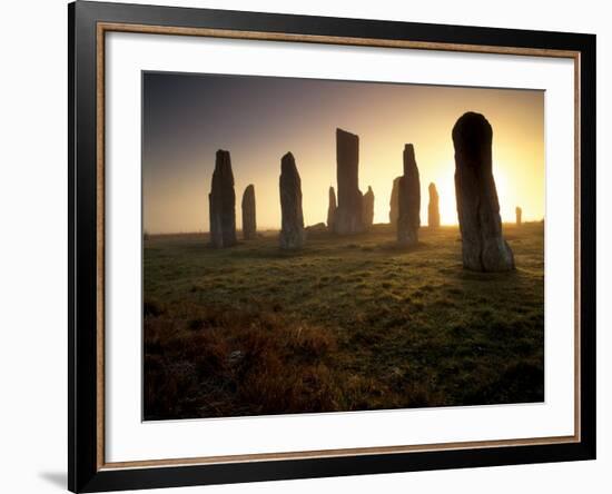 Callanish Standing Stones, Isle of Lewis, Outer Hebrides, Scotland-Patrick Dieudonne-Framed Photographic Print