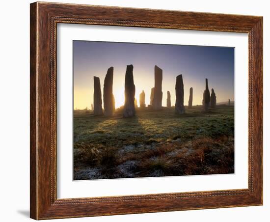 Callanish Standing Stones, Isle of Lewis, Outer Hebrides, Scotland-Patrick Dieudonne-Framed Photographic Print