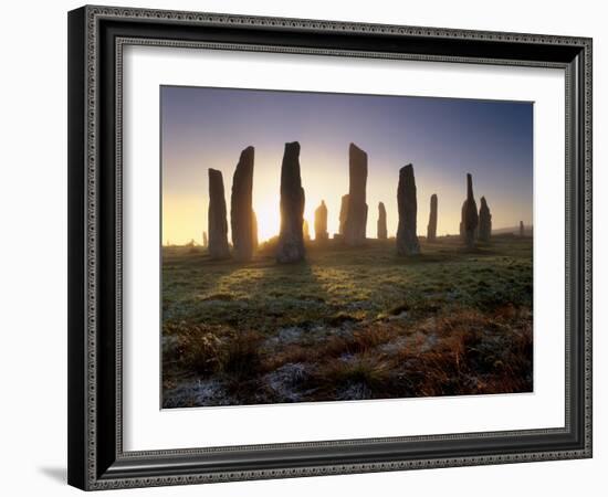 Callanish Standing Stones, Isle of Lewis, Outer Hebrides, Scotland-Patrick Dieudonne-Framed Photographic Print