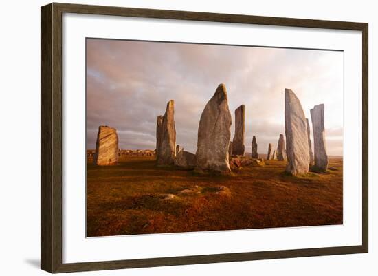 Callanish Standing Stones: Neolithic Stone Circle in Isle of Lewis, Scotland-unknown1861-Framed Photographic Print