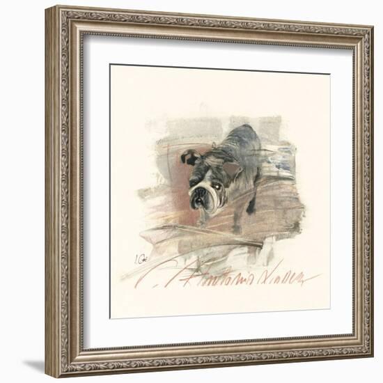 Calle Antonio Valdez-Ines Champagne-Framed Art Print