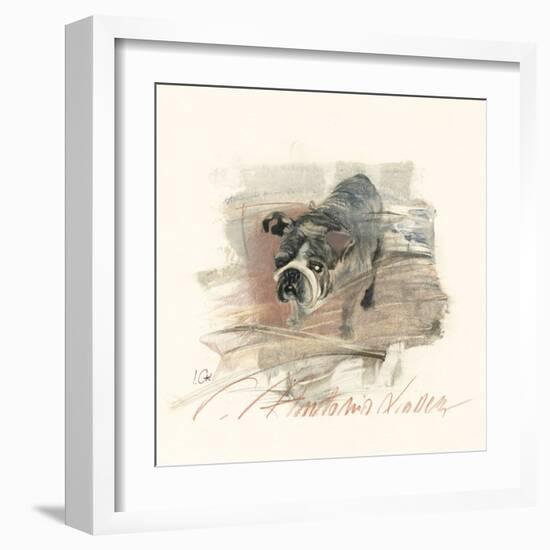 Calle Antonio Valdez-Ines Champagne-Framed Art Print