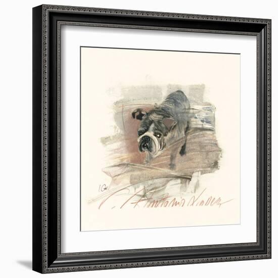 Calle Antonio Valdez-Ines Champagne-Framed Art Print