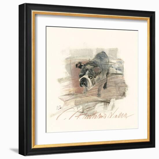 Calle Antonio Valdez-Ines Champagne-Framed Art Print