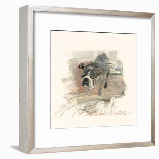 Calle Antonio Valdez-Ines Champagne-Framed Art Print