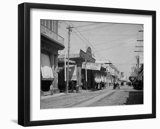 Calle Galleano, Havana, Cuba-null-Framed Photo