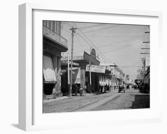 Calle Galleano, Havana, Cuba-null-Framed Photo