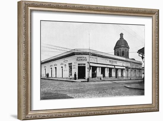 Calle Palmas, Asuncion, Paraguay, 1911-null-Framed Giclee Print