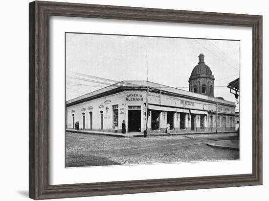 Calle Palmas, Asuncion, Paraguay, 1911-null-Framed Giclee Print