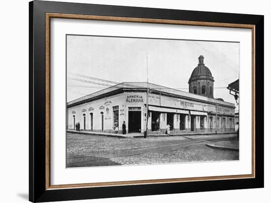 Calle Palmas, Asuncion, Paraguay, 1911-null-Framed Giclee Print