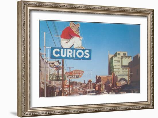 Calle Revolucion in Tijuana-null-Framed Art Print