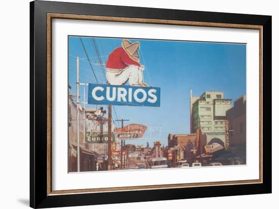 Calle Revolucion in Tijuana-null-Framed Art Print