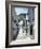 Calle San Sebastian, a Narrow Street in Mountain Village, Mijas, Malaga, Andalucia, Spain-Pearl Bucknall-Framed Photographic Print