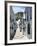 Calle San Sebastian, a Narrow Street in Mountain Village, Mijas, Malaga, Andalucia, Spain-Pearl Bucknall-Framed Photographic Print