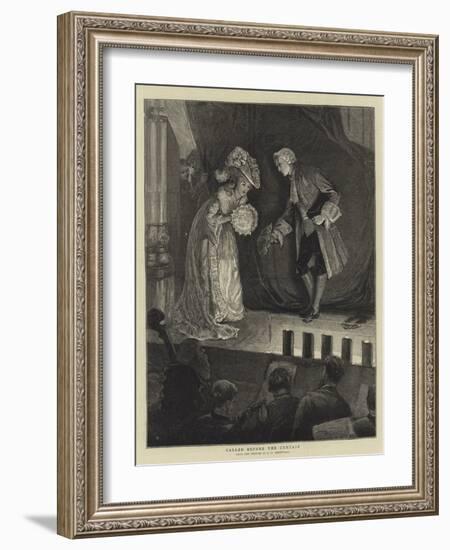 Called before the Curtain-Edward Frederick Brewtnall-Framed Giclee Print