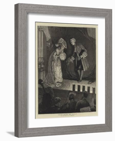 Called before the Curtain-Edward Frederick Brewtnall-Framed Giclee Print