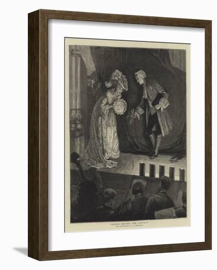 Called before the Curtain-Edward Frederick Brewtnall-Framed Giclee Print