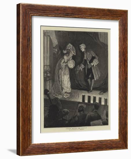 Called before the Curtain-Edward Frederick Brewtnall-Framed Giclee Print