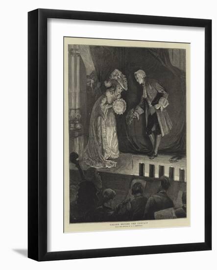 Called before the Curtain-Edward Frederick Brewtnall-Framed Giclee Print
