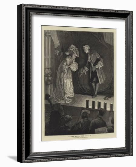 Called before the Curtain-Edward Frederick Brewtnall-Framed Giclee Print