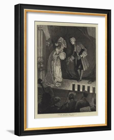 Called before the Curtain-Edward Frederick Brewtnall-Framed Giclee Print