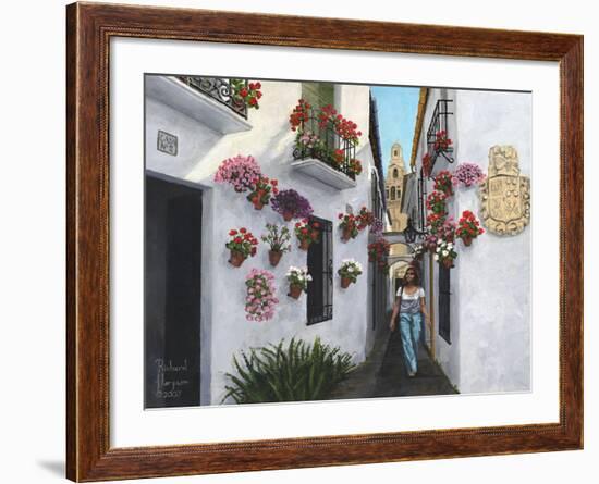 Calleje De Las Flores Cordoba-Richard Harpum-Framed Art Print