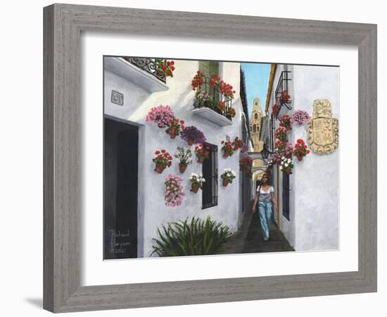 Calleje De Las Flores Cordoba-Richard Harpum-Framed Art Print