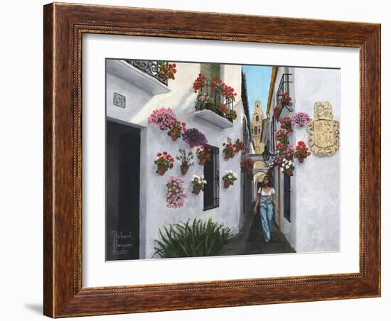 Calleje De Las Flores Cordoba-Richard Harpum-Framed Art Print